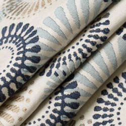 D3027 Navy Upholstery Fabric Closeup to show texture