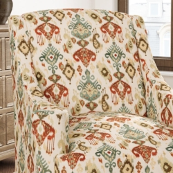 D3029 Fiesta fabric upholstered on furniture scene