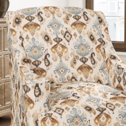 D3030 Azure fabric upholstered on furniture scene