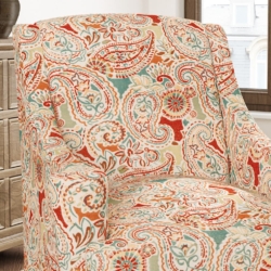 D3031 Capri fabric upholstered on furniture scene