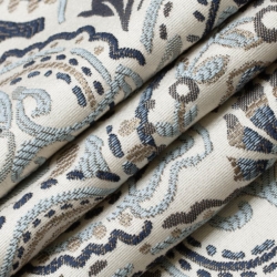 D3032 Cornflower Upholstery Fabric Closeup to show texture