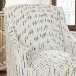 D3033 Jade fabric upholstered on furniture scene