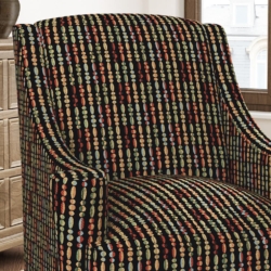 D3036 Onyx fabric upholstered on furniture scene