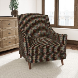 D3036 Onyx fabric upholstered on furniture scene