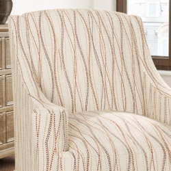 D3041 Saffron fabric upholstered on furniture scene