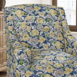 D3042 Lapis fabric upholstered on furniture scene