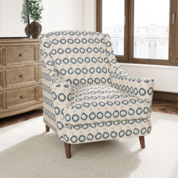 D3043 River fabric upholstered on furniture scene