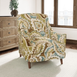 D3047 Meadow fabric upholstered on furniture scene