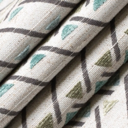 D3048 Aloe Upholstery Fabric Closeup to show texture