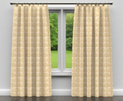 D305 Antique Victorian drapery fabric on window treatments