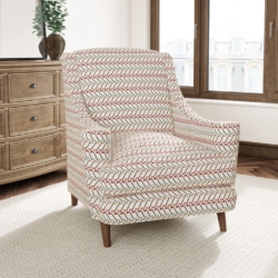D3051 Primrose fabric upholstered on furniture scene