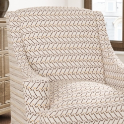 D3052 Sand fabric upholstered on furniture scene