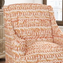 D3054 Cinnamon fabric upholstered on furniture scene