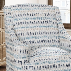 D3055 Sky fabric upholstered on furniture scene