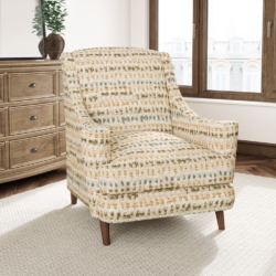 D3056 Fern fabric upholstered on furniture scene