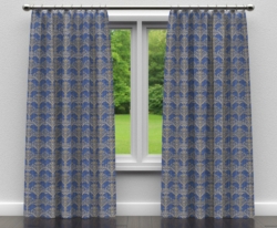 D306 Regal Victorian drapery fabric on window treatments