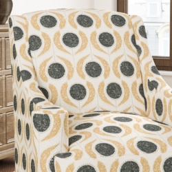D3069 Zinc fabric upholstered on furniture scene