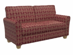 D307 Ruby Victorian fabric upholstered on furniture scene