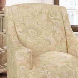 D3072 Flax fabric upholstered on furniture scene