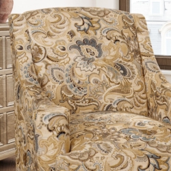 D3074 Laguna fabric upholstered on furniture scene