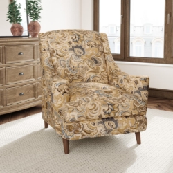 D3074 Laguna fabric upholstered on furniture scene