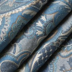 D3075 Sapphire Upholstery Fabric Closeup to show texture