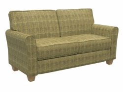 D308 Juniper Victorian fabric upholstered on furniture scene