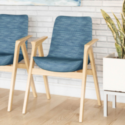 D3101 Azure fabric upholstered on furniture scene