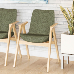 D3122 Evergreen fabric upholstered on furniture scene