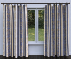 D316 Regal Vintage drapery fabric on window treatments
