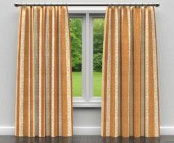 D319 Amber Vintage drapery fabric on window treatments