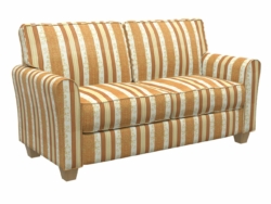 D319 Amber Vintage fabric upholstered on furniture scene