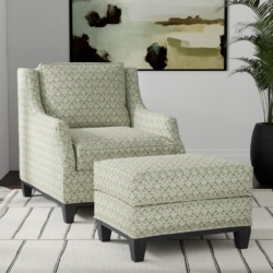 D3250 Juniper Trellis fabric upholstered on furniture scene