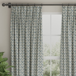 D3251 Royal Trellis drapery fabric on window treatments