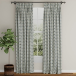 D3251 Royal Trellis drapery fabric on window treatments