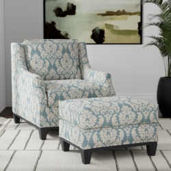 D3263 Royal Victoria fabric upholstered on furniture scene