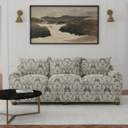 D3269 Royal Palisade fabric upholstered on furniture scene