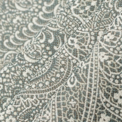 D3281 Turquoise Grove Upholstery Fabric Closeup to show texture