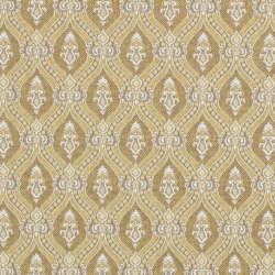 D3285 Gold Ornate upholstery and drapery fabric by the yard full size image