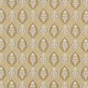 D3285 Gold Ornate upholstery and drapery fabric by the yard full size image