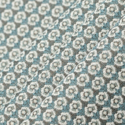 D3293 Turquoise Petite Upholstery Fabric Closeup to show texture