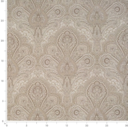 Image of D3296 Beige Flora showing scale of fabric