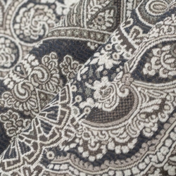 D3300 Midnight Flora Upholstery Fabric Closeup to show texture