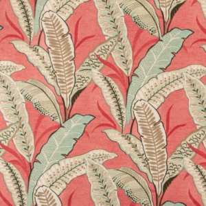 D3305 Coral upholstery and drapery fabric by the yard full size image