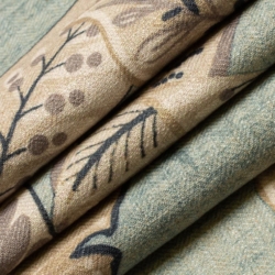 D3308 Aqua Upholstery Fabric Closeup to show texture