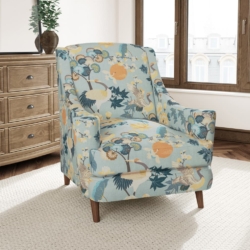 D3315 Sky fabric upholstered on furniture scene