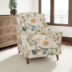 D3317 Sage fabric upholstered on furniture scene