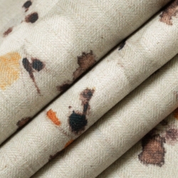 D3318 Autumn Upholstery Fabric Closeup to show texture