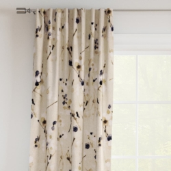 D3319 Beige drapery fabric on window treatments