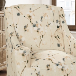 D3319 Beige fabric upholstered on furniture scene